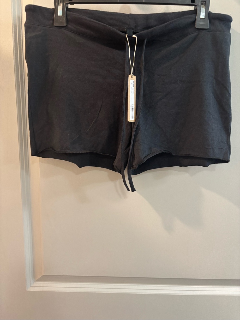 SKIMS Black COTTON JERSEY SHORT- size XL